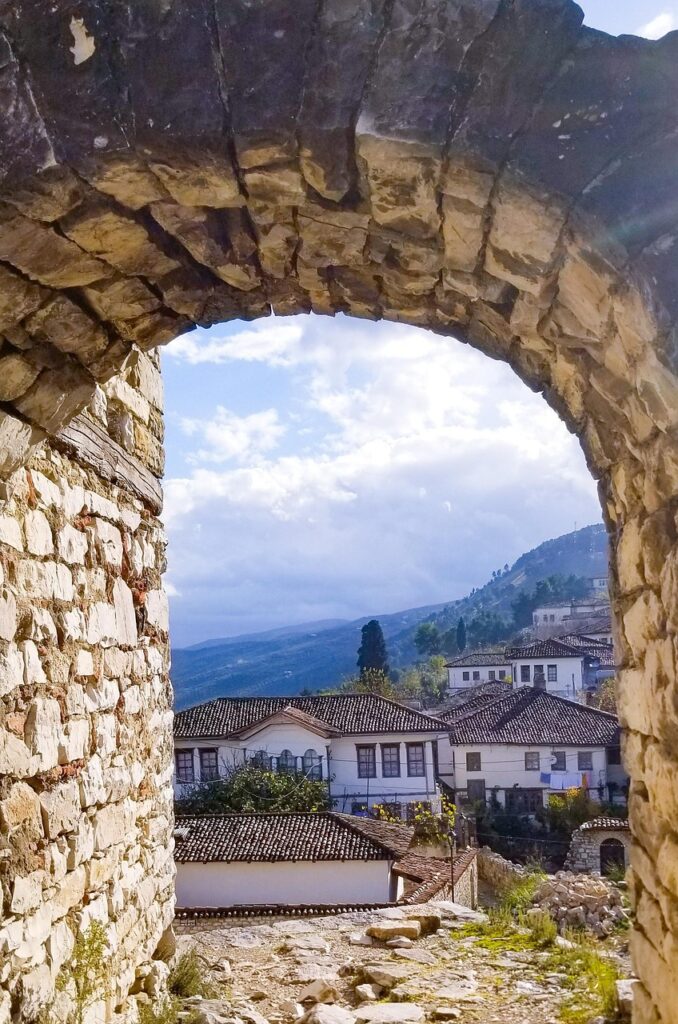 arch, houses, town, village, stoneworks, view, townscape, masonry, albania, unesco, world heritage site, unesco world heritage site, old city, heritage, albania, albania, albania, albania, albania